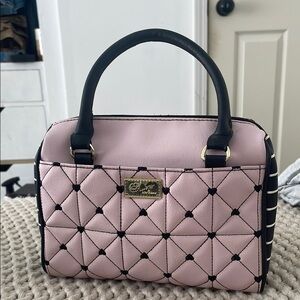 Betsey Johnson Chic Pink Quilted Handbag